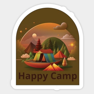 Happy Camper Sticker